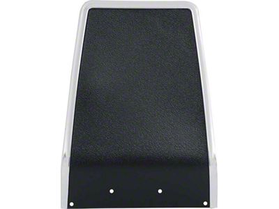 1967-1968 Camaro Dash Bezel Delete Plate; Black Pebble Grain Finish