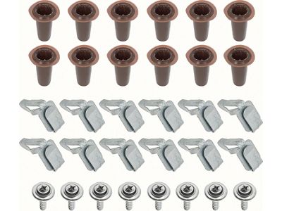 1967-1969 Camaro Inner Door Panel Fastener Set; 32 Piece Set