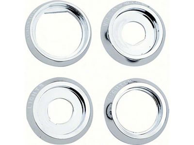 1968 Camaro Dash Knob Bezel Set; Set of 4 Bezels