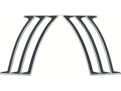 1969 Camaro Rear Quarter Panel Louvers; Pair; GM Licensed