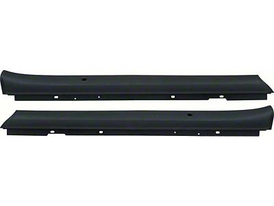 1970-1975 Camaro Upper Door Panel Top Rails; Standard Interior; Pair