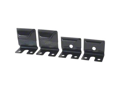 1967-1969 Camaro Roof Rail Weatherstrip Blowout Clip Set; Coupe; 4 Piece