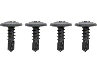1967-1969 Camaro Door Jamb Seal Screw Set; 4 Piece Set