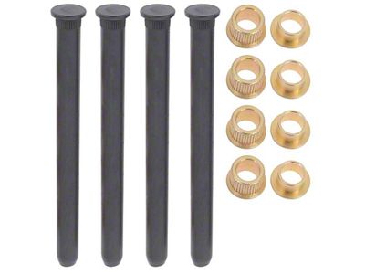 1970-1981 Camaro Door Hinge Repair Set; Except with 15mm OD Bushings