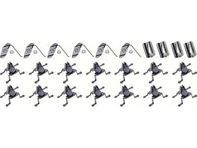 1968 Camaro RS Lower Molding Installation Clip Set; OE Factory Style