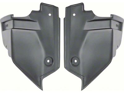 1969 Camaro RS Headlight Actuator Shields; Pair