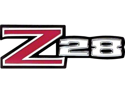 1970-1974 Camaro Z28 Front Fender Emblem; with Hardware