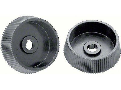 1967-1968 Camaro Radio Tone Control Knobs; Tone and Fader; Stereo Radio; Pair