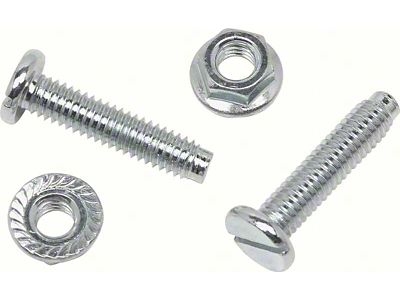 1967-1969 Camaro Hood Adjuster Bolt and Nut Set; 5/16-Inch-18 x 1-3/8-Inch