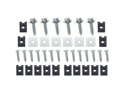 1969 Camaro Front Grill Fastener Kit; 40 Piece Set