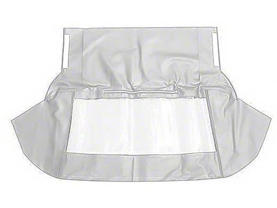 1967-1969 Camaro Convertible Plastic Window Assembly; OE Style; Vinyl; White