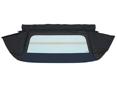 1967-1969 Camaro Convertible Glass Window Assembly; Hinged Folding-Style; Vinyl; Blue