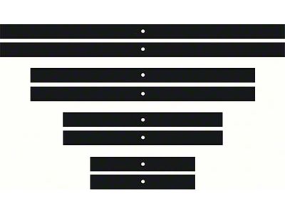 1967-1969 Camaro Leaf Spring Liner Set; 5 Leaf