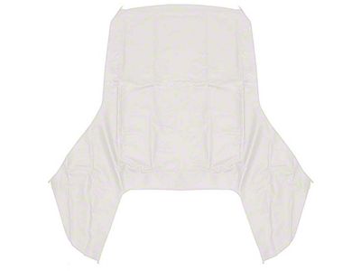 1967-1969 Camaro Convertible Top Only For Plastic Window; Vinyl; White