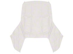1967-1969 Camaro Convertible Top Only For 2-Piece Glass Window; Vinyl; White