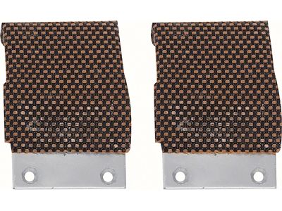 1968-1969 Camaro Front Door Window Guide Plates; Pair