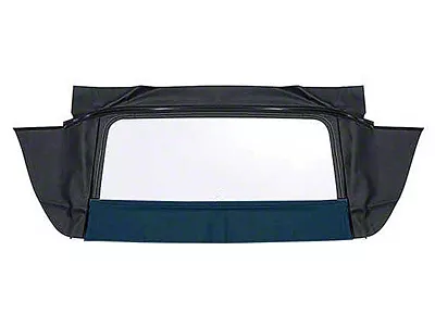 1967-1969 Camaro Convertible Plastic Window Assembly; Zipper Style; Vinyl; Blue