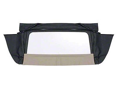 1967-1969 Camaro Convertible Plastic Window Assembly; Zipper Style; Vinyl; Beige
