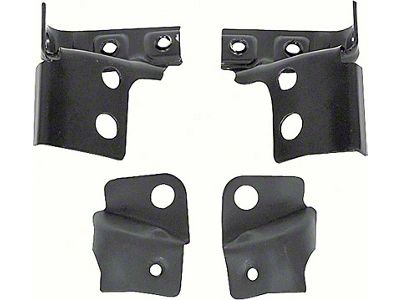 1967-1968 Camaro Outer Rear Bumper Bracket Set; 4 Piece Set