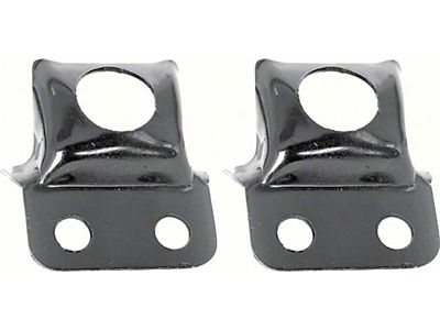 1969 Camaro Front Outer Bumper Brackets; Pair
