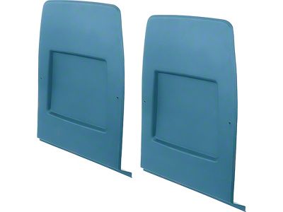 1971-1978 Camaro Bucket Seat Back Panel Set; Bright Blue