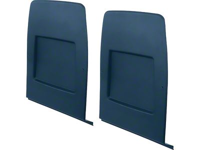 1971-1978 Camaro Bucket Seat Back Panel Set; Dark Blue