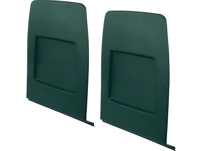 1971-1978 Camaro Bucket Seat Back Panel Set; Dark Green