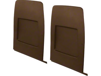 1971-1978 Camaro Bucket Seat Back Panel Set; Dark Saddle