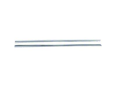 1967-1969 Camaro Coupe Roof Drip Pillar Moldings; Pair