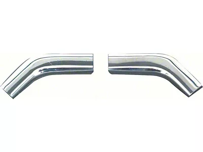 1967-1969 Camaro Roof Drip Molding Corner Connectors; Pair