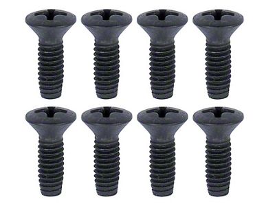 1967-1968 Camaro Headlamp Door Screw Set; 8 Piece