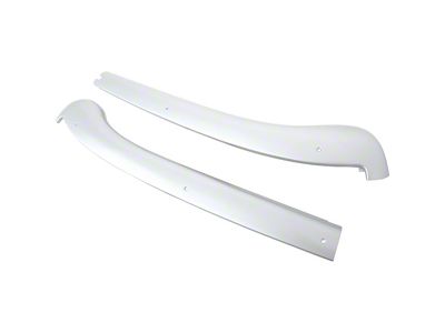 1968-1969 Camaro Convertible Windshield Header Molding; Satin Painted Finish; RH and LH; Pair