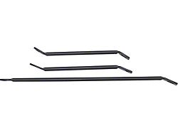 1969 Camaro Spoiler Bracket Kit; 3 Piece Set