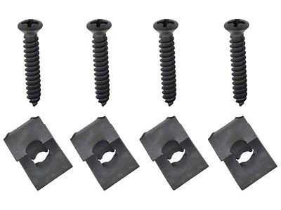 1970-1978 Camaro Dash Carrier Assembly Hardware Set; 8 piece