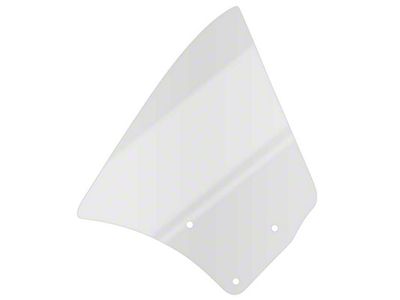 1967-1969 Camaro Quarter Window Glass; Coupe; Clear; RH Passenger Side