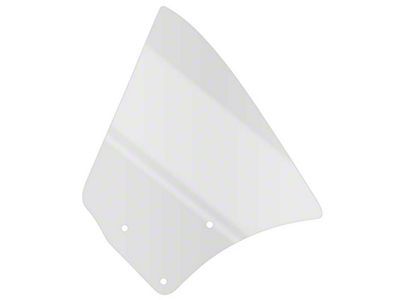1967-1969 Camaro Quarter Window Glass; Clear; Coupe; LH Drivers Side