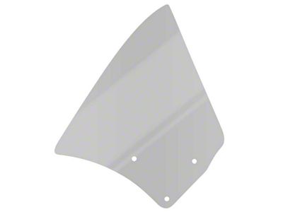 1967-1969 Camaro Rear Quarter Window Glass; Smoke Gray Tint; Coupe; RH Passenger Side
