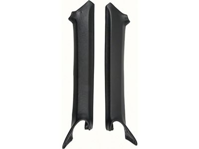 1968 Camaro Interior Pillar Post Moldings; RH and LH; Black; Pair;