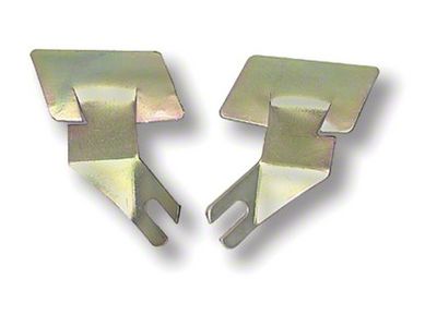1967-1969 Camaro Windshield Molding Clips; Lower; Outer