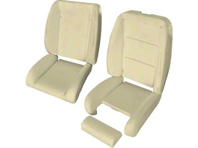 1982-1983 Camaro Front Bucket Seat Foams; w/ Seat Back Wire; Pair; Made in the USA