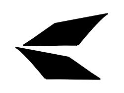 1967-1969 Camaro Interior Sail Panel Boards; Uncovered
