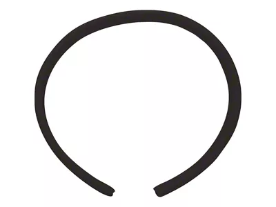 1967-1969 Camaro Interior Door Jamb Windlace; 28-Inch Long Per Side; Black; Pair