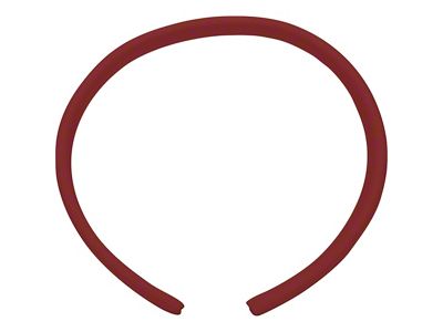 1967-1969 Camaro Interior Door Jamb Windlace; 28-Inch Long Per Side; Dark Red; Pair