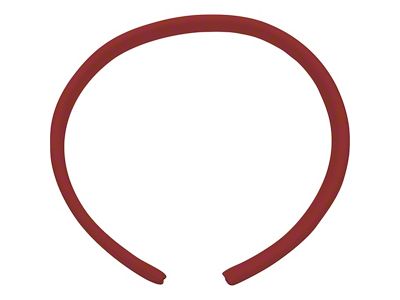 1967-1969 Camaro Interior Door Jamb Windlace; 28-Inch Long Per Side; Bright Red; Pair