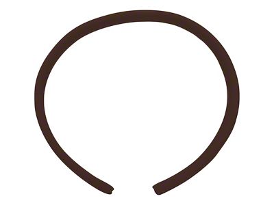 1967-1969 Camaro Interior Door Jamb Windlace; 28-Inch Long Per Side; Dark Brown; Pair
