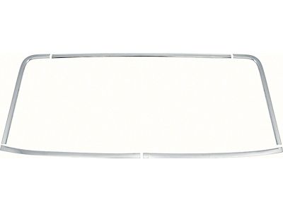 1967-1969 Camaro Rear Window Molding Set; Coupe; 5 Piece Set