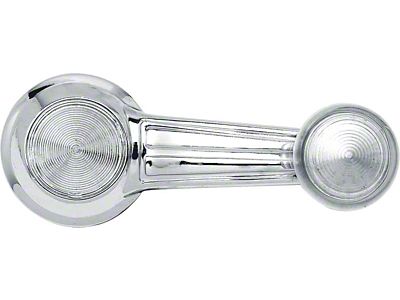 1978-1979 Corvette Window Crank Handle With Clear Knob; Riveted Design