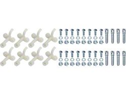 1958-1963 Corvette Headlamp Adjuster Hardware Set; 64 Piece Kit