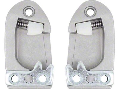 1958-1960 Corvette Door Latch Striker Plates; Pair