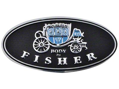 1962-1981 Corvette Body by Fisher Door Sill Plate Emblem; Embossed; Each